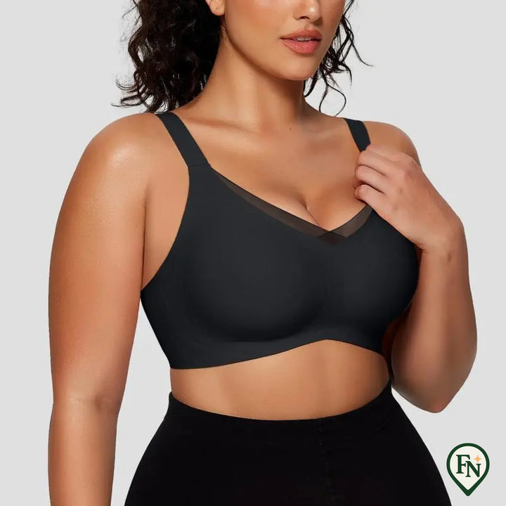 Draadloze Soft Comfort Beha met V-Hals Jelly Strip