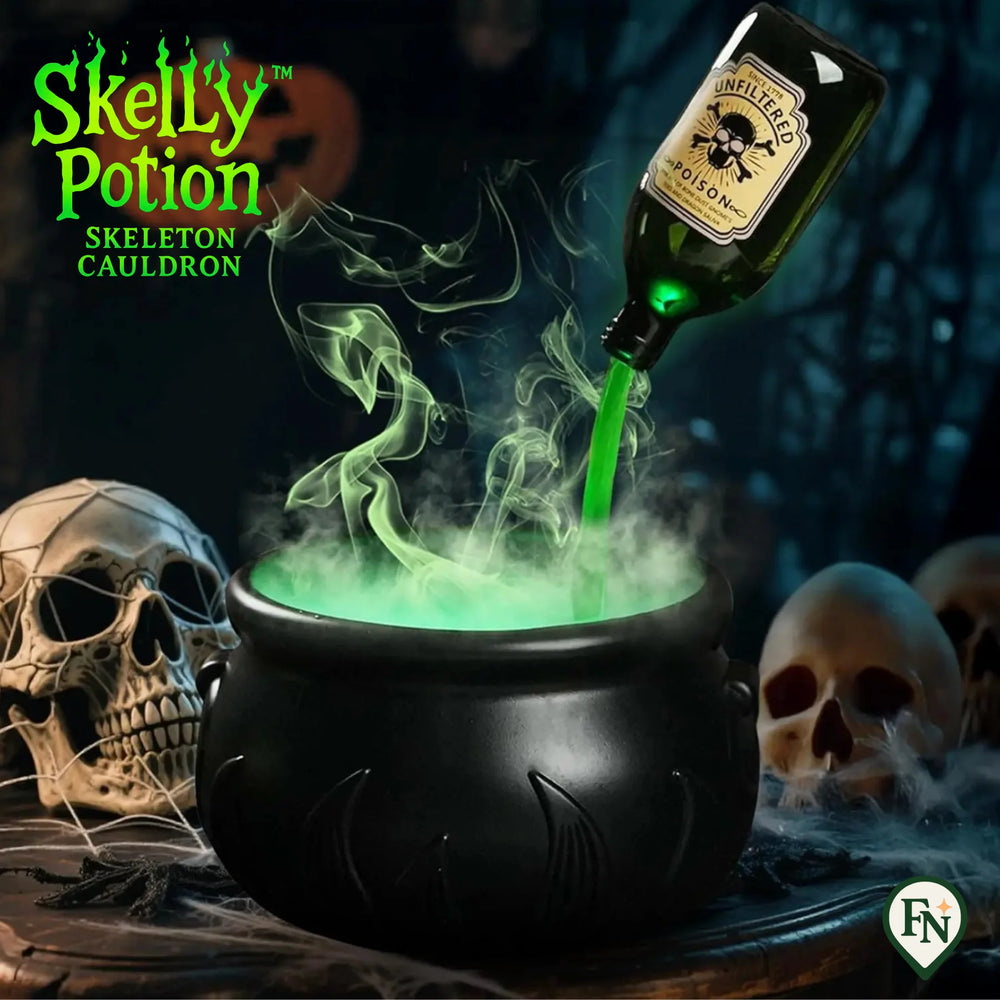 SkellyPotion™ Skeleton Cauldron – Laat Halloween Bruisen van Magie