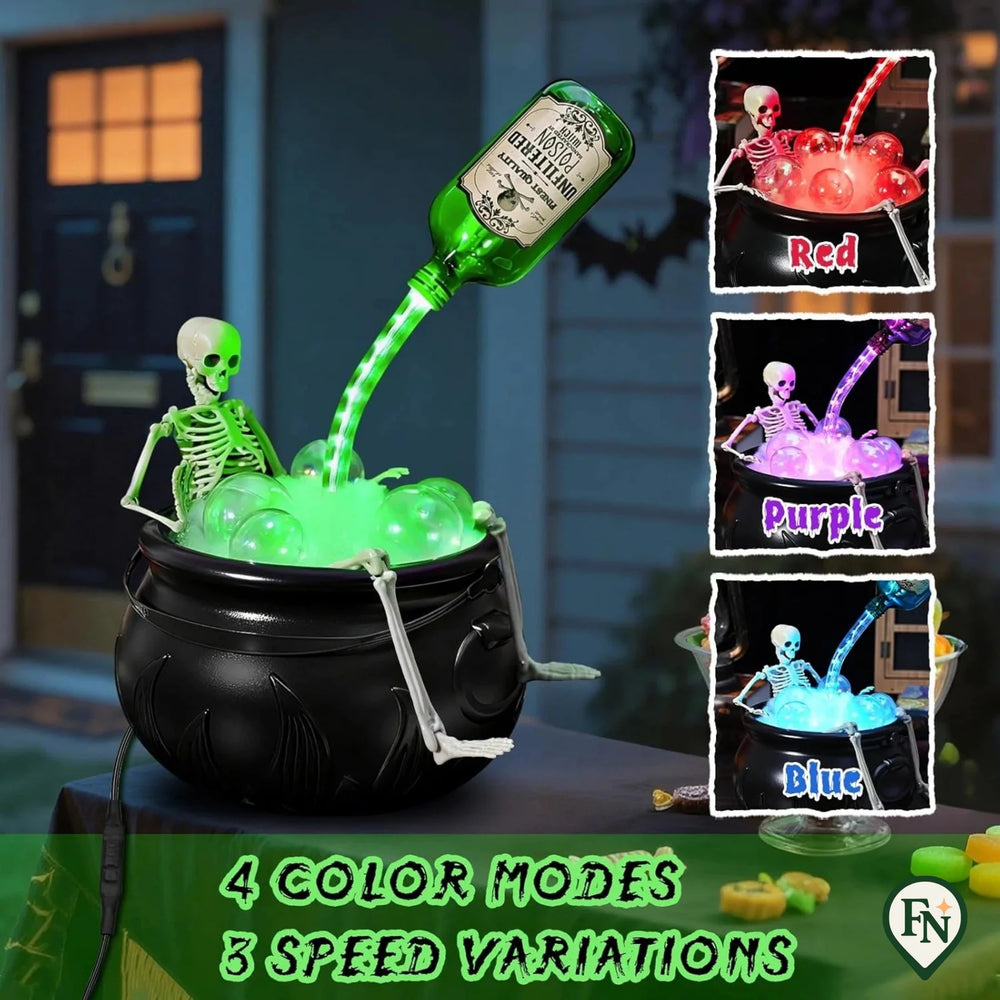 SkellyPotion™ Skeleton Cauldron – Laat Halloween Bruisen van Magie
