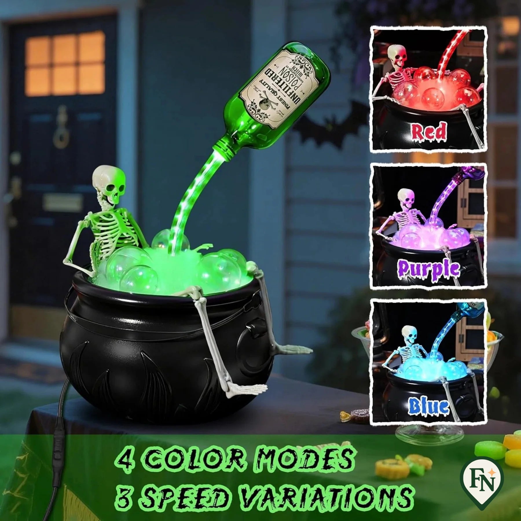 SkellyPotion™ Skeleton Cauldron – Laat Halloween Bruisen van Magie