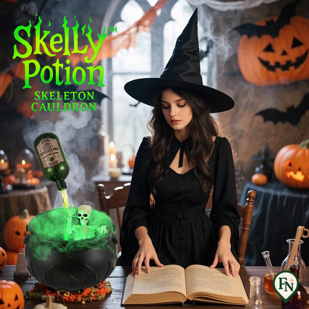 SkellyPotion™ Skeleton Cauldron – Laat Halloween Bruisen van Magie