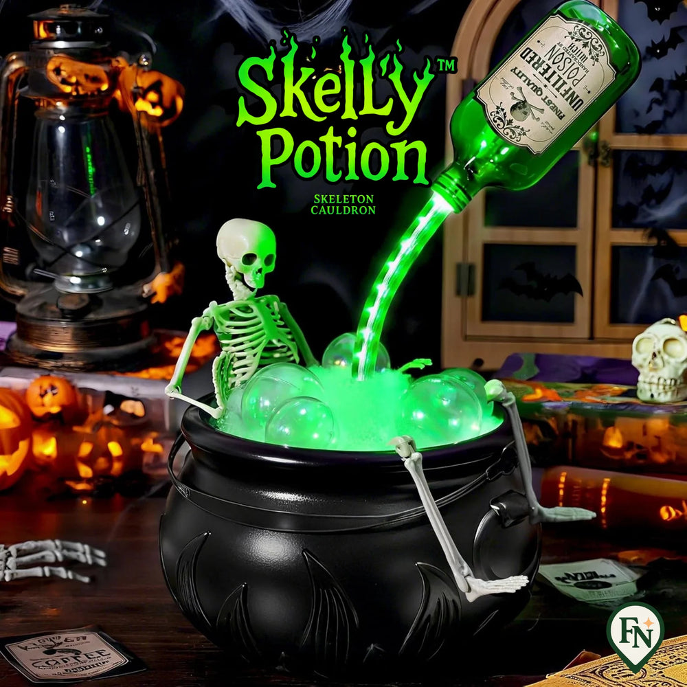 SkellyPotion™ Skeleton Cauldron – Laat Halloween Bruisen van Magie