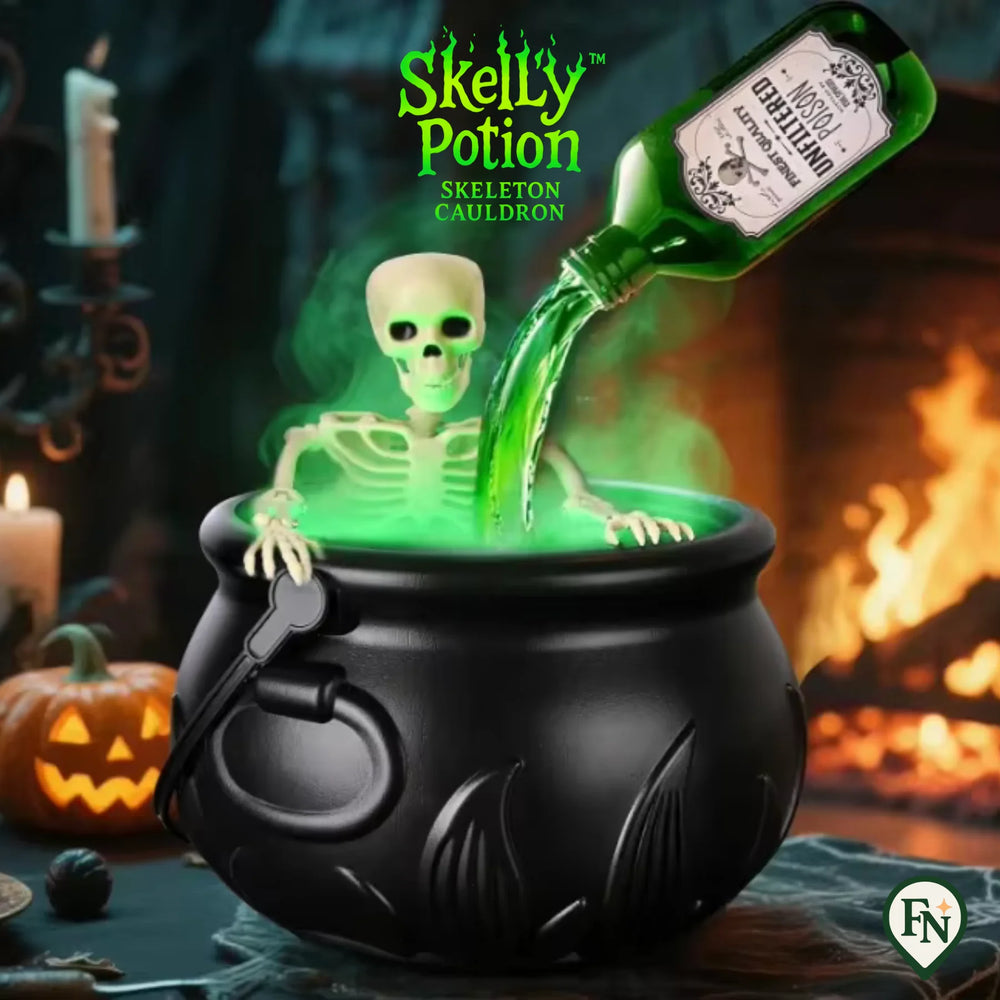 SkellyPotion™ Skeleton Cauldron – Laat Halloween Bruisen van Magie