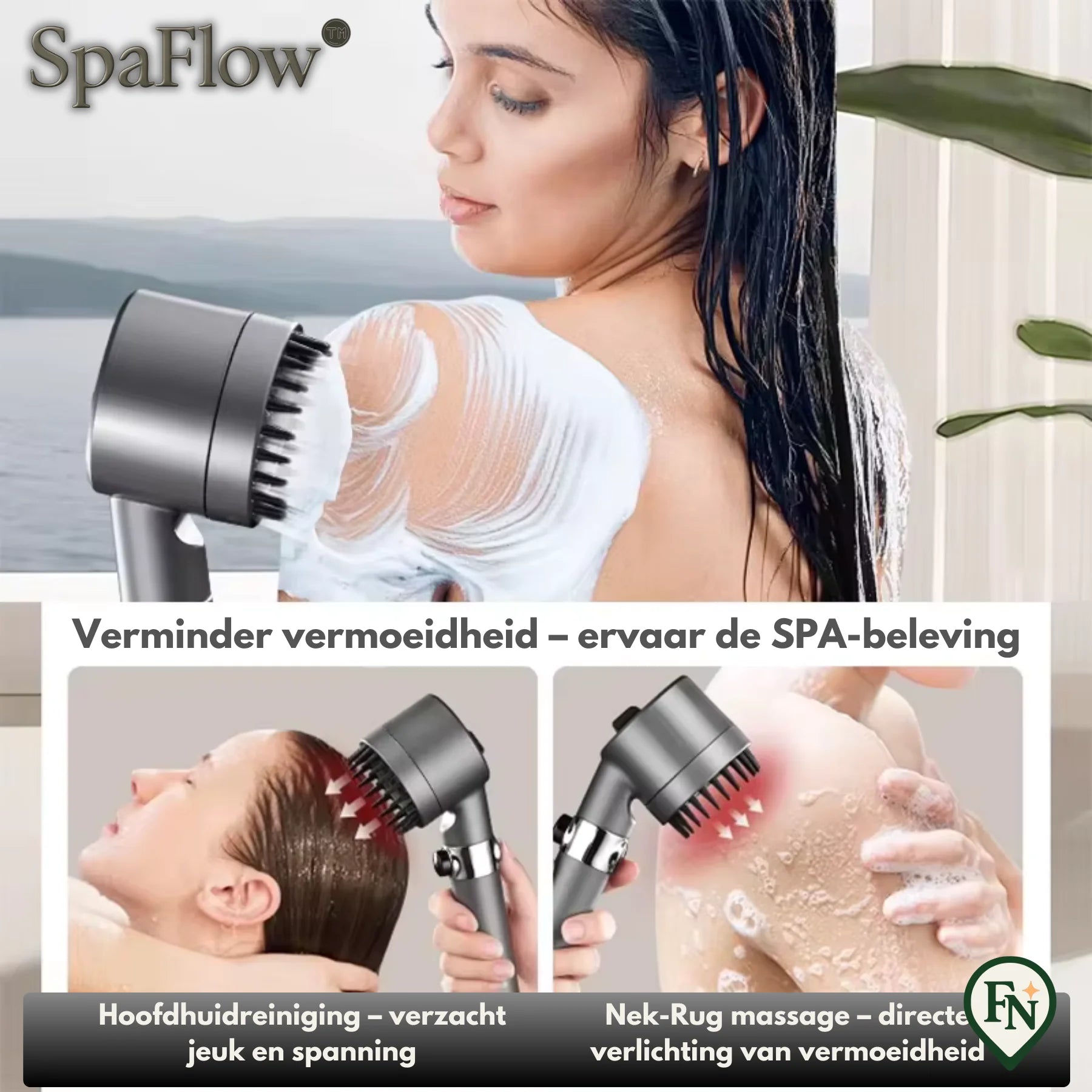 SpaFlow™ - Douchekop voor stoom rust & luxe