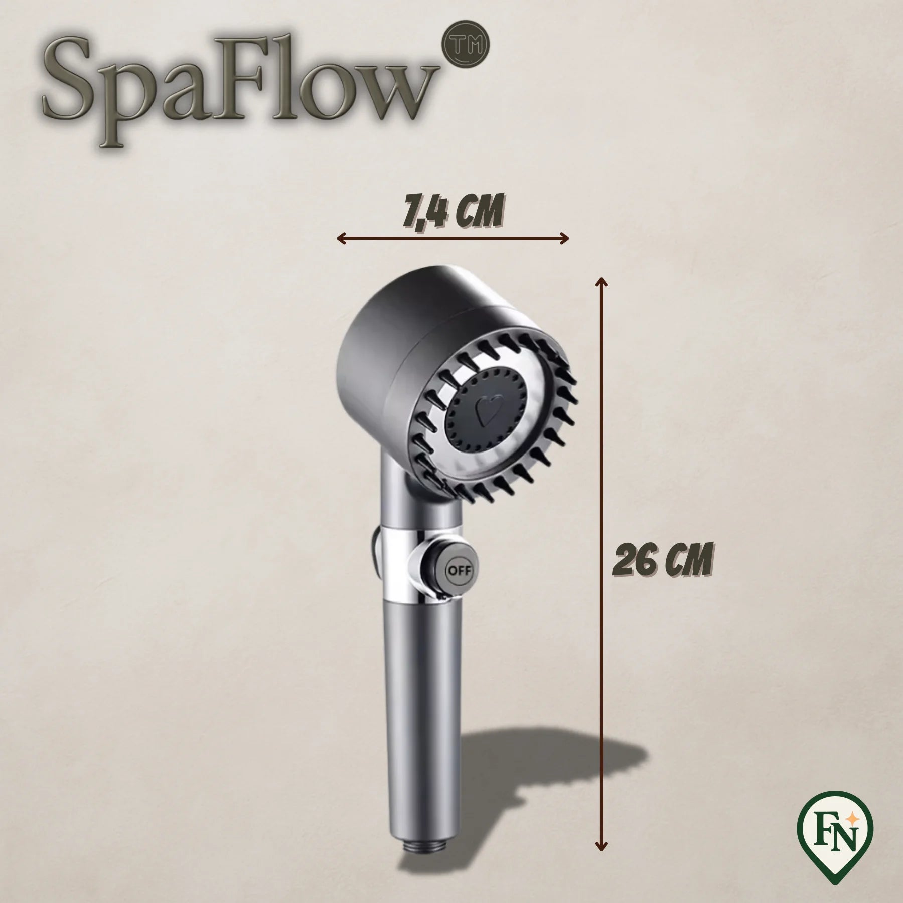 SpaFlow™ - Douchekop voor stoom rust & luxe
