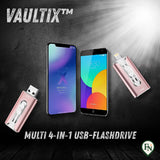 Vaultix™ - Multi 4‑In‑1 USB-Flashdrive